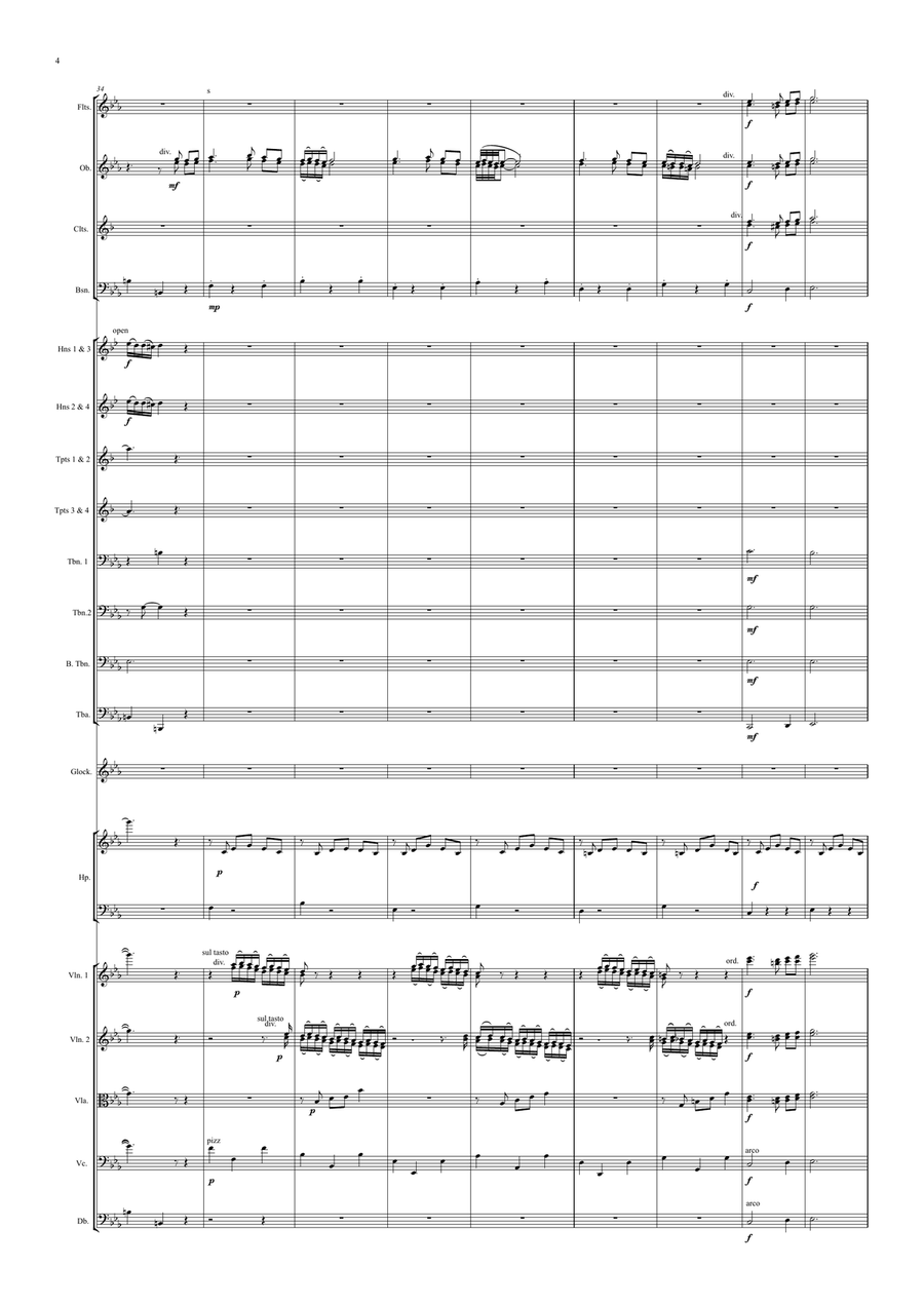 Elegy Sentimentale for Orchestra Full Orchestra scores gallery preview page 4