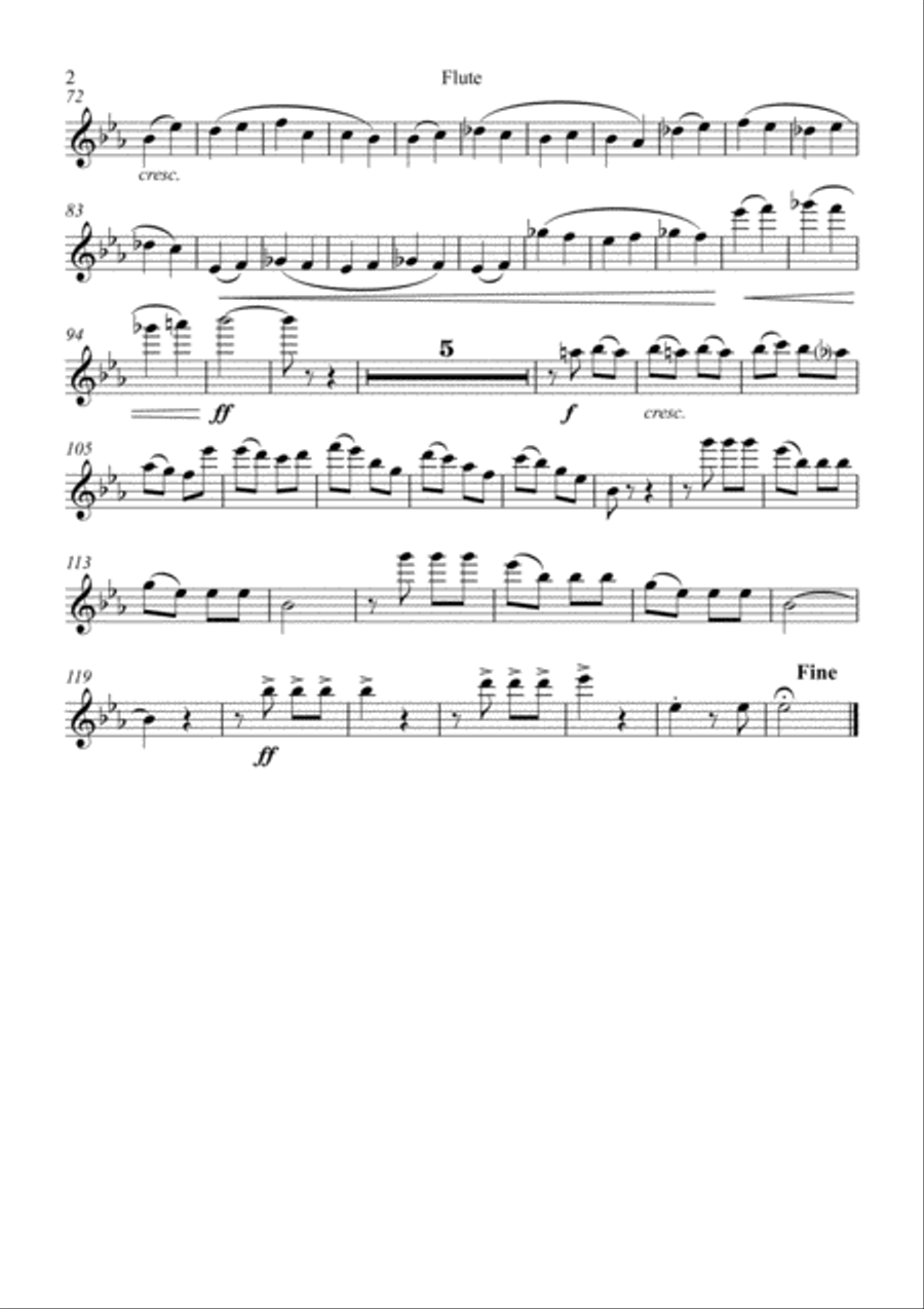 Beethovens 5th Symphony - 1st Movement - Wind Quintet Woodwind Quintet scores gallery preview page 6