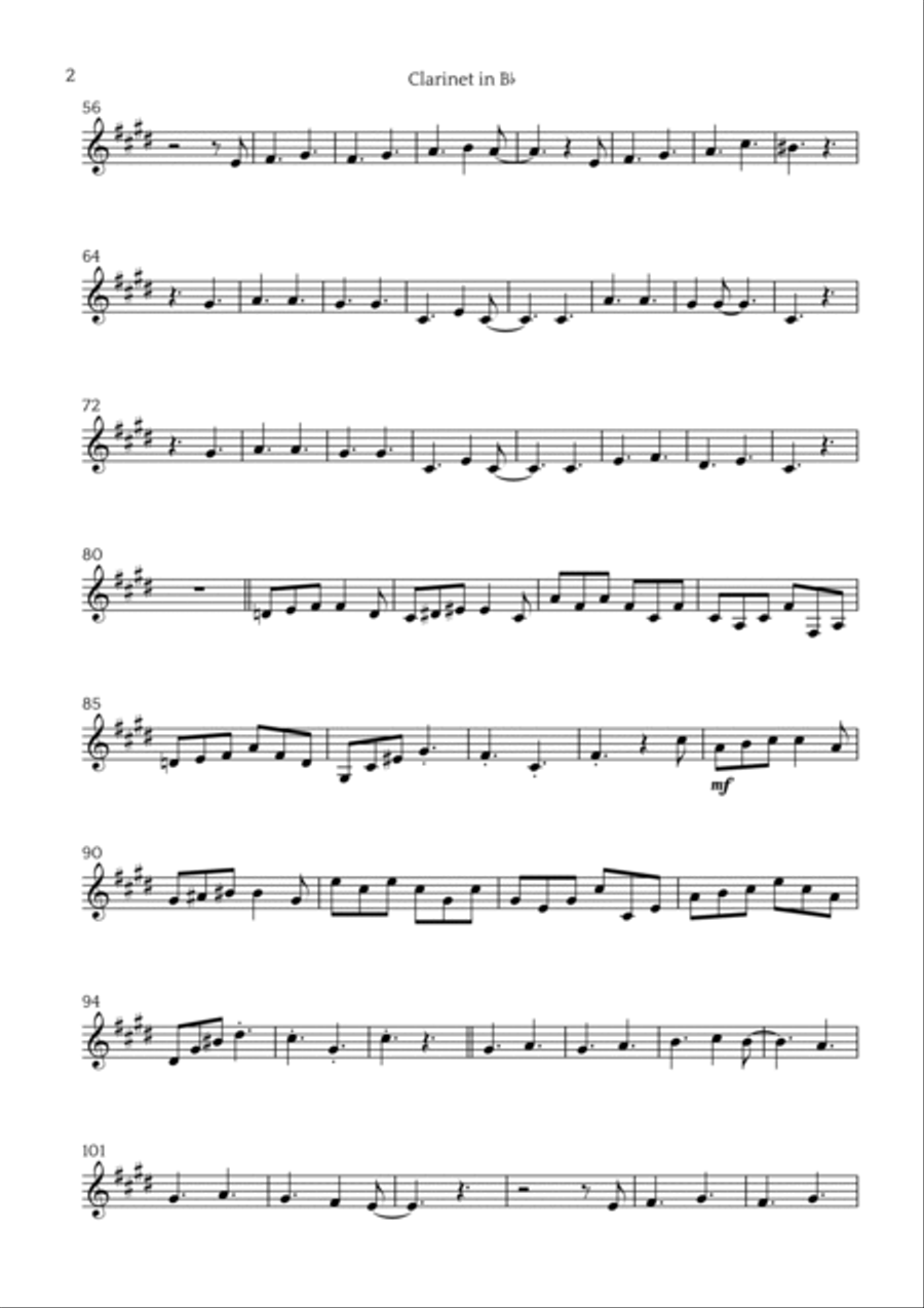 Spooky Scary Skeletons Spooky Scary Skeletons B-Flat Clarinet scores gallery preview page 2