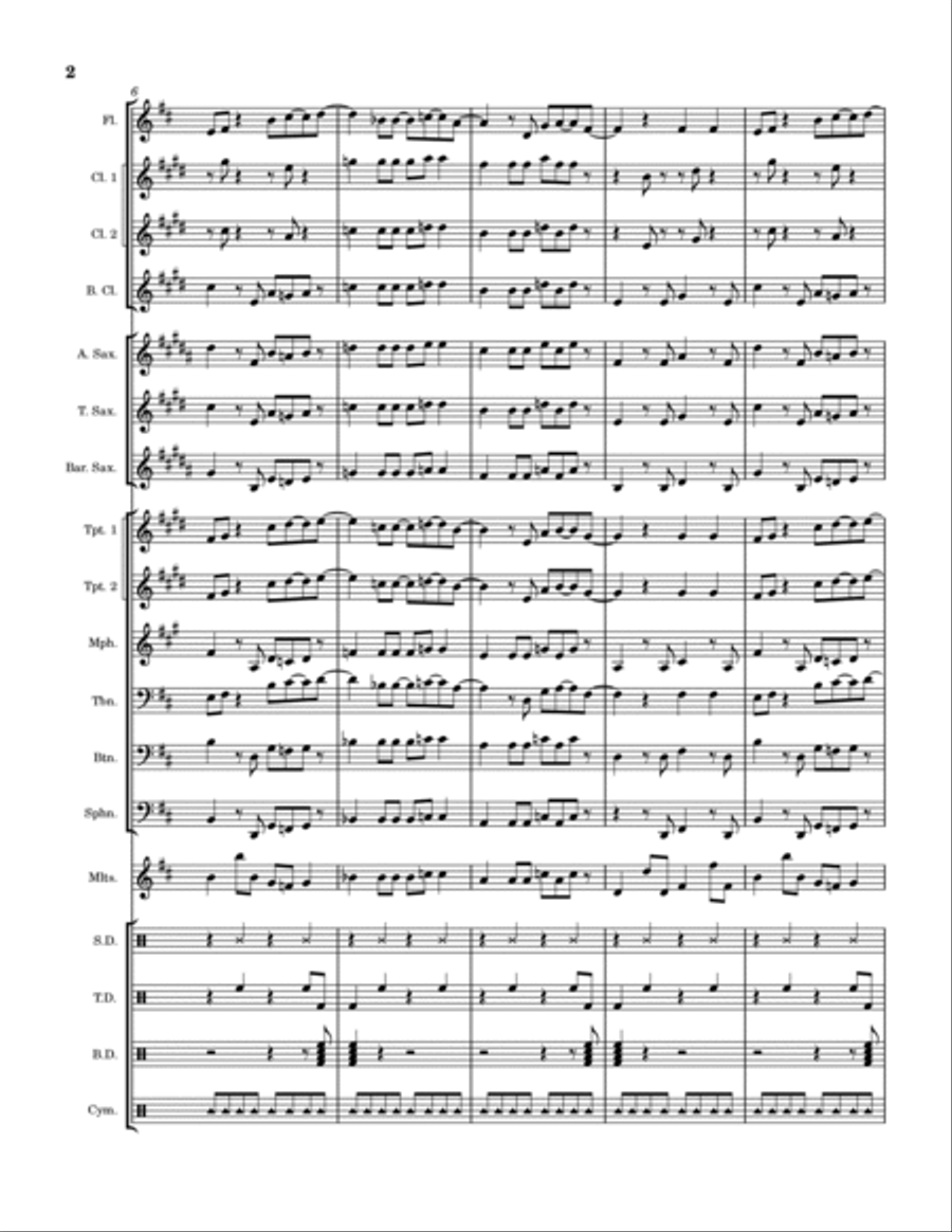 Lithium Marching Band scores gallery preview page 2