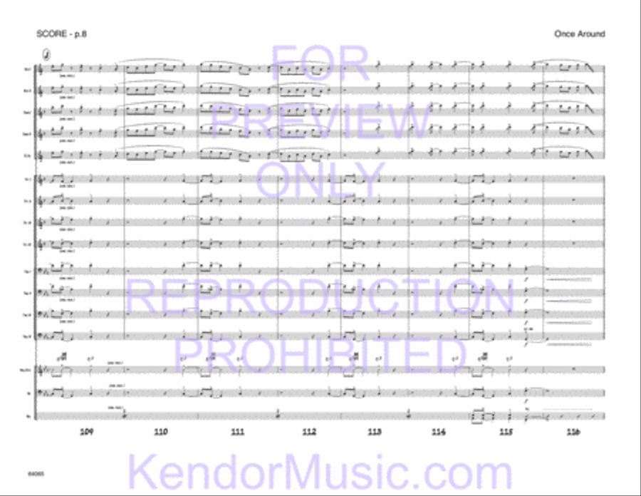 Once Around Jazz Ensemble scores gallery preview page 11