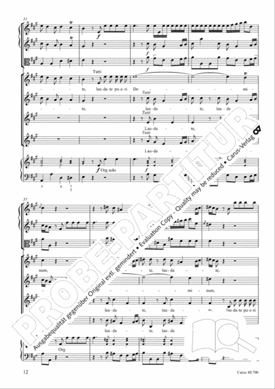 Laudate pueri Laudate pueri SSAA scores gallery preview page 13