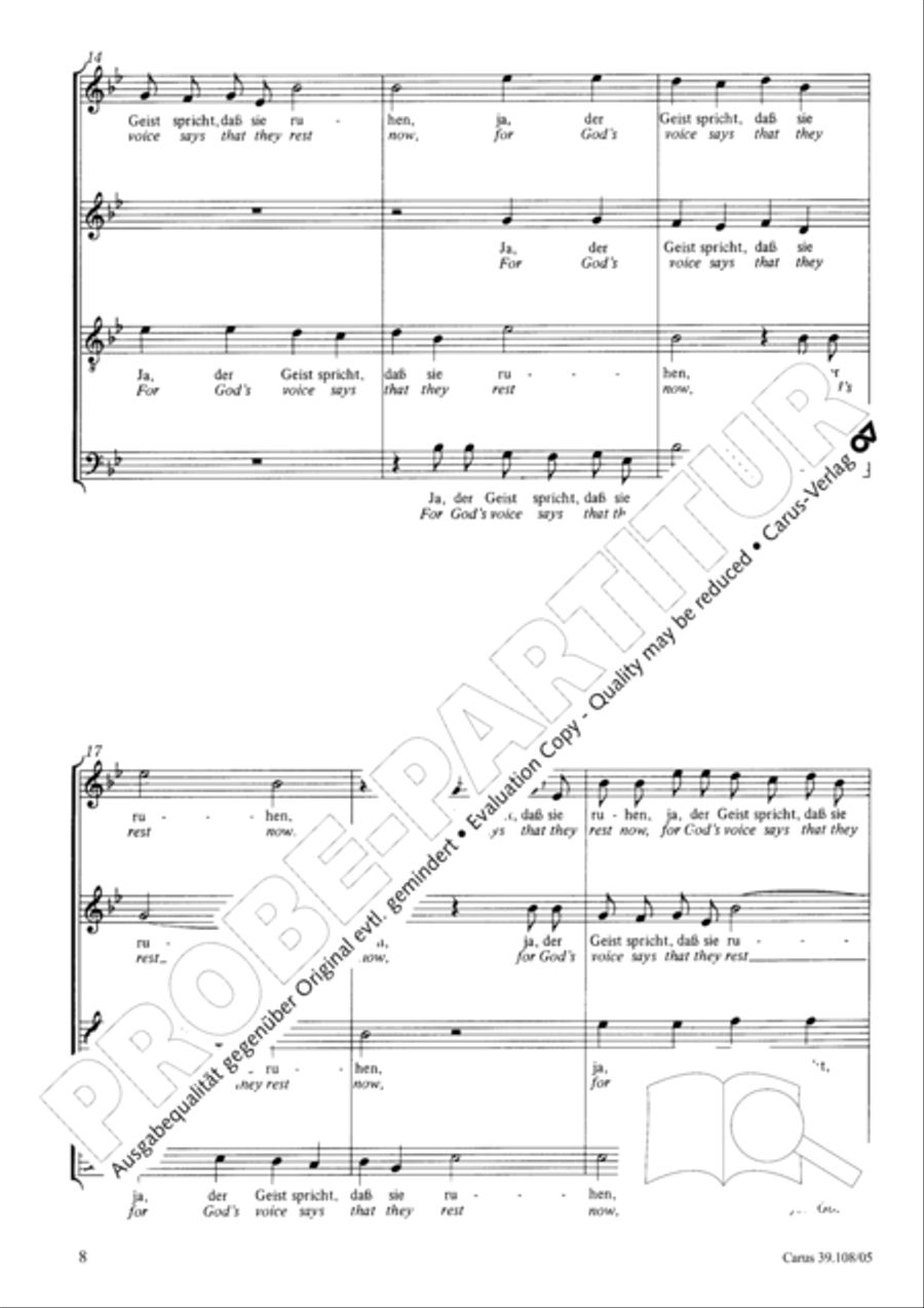 My longing is unbounded (Herzlich tut mich verlangen) TB scores gallery preview page 9