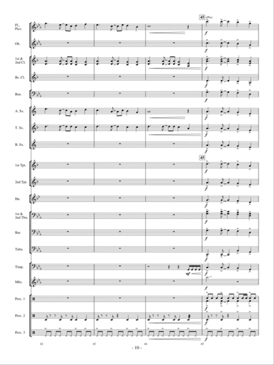 The Witch and the Saint Concert Band scores gallery preview page 9