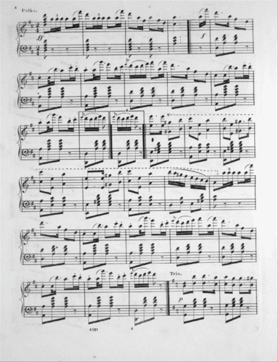 The New Costume Polka Piano Solo scores gallery preview page 3