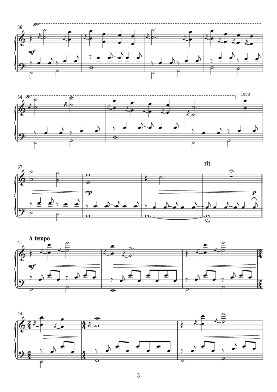 My Family Lived Here Piano Solo scores gallery preview page 3
