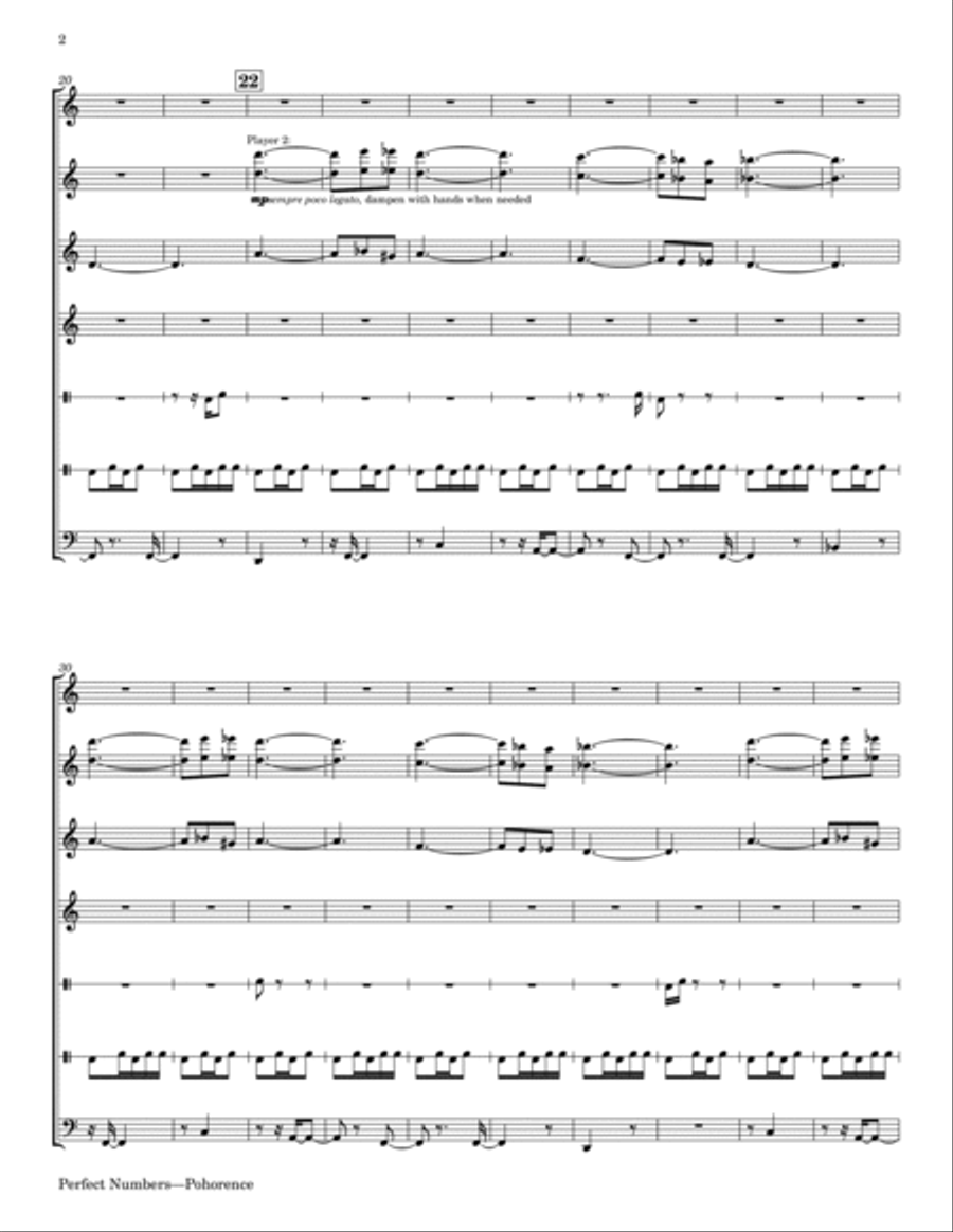 Perfect Numbers Chamber Music scores gallery preview page 2