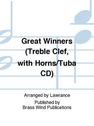 Book cover for Great Winners (Treble Clef, with Horns/Tuba CD)