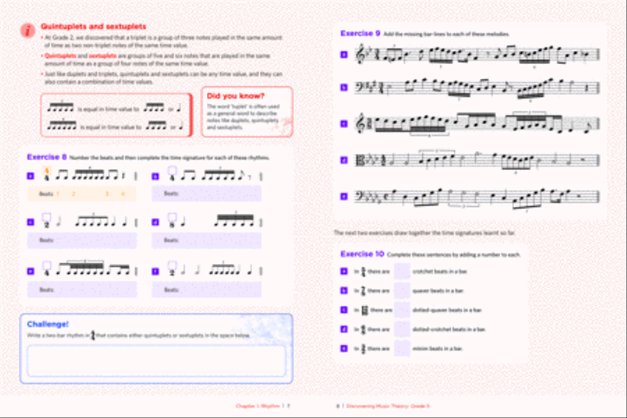 Discovering Music Theory Workbook Activity Books scores gallery preview page 4