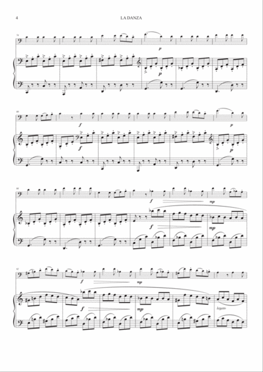 La Danza (Neapolitan Tarantella) for Bassoon and Piano Woodwind Duet scores gallery preview page 4