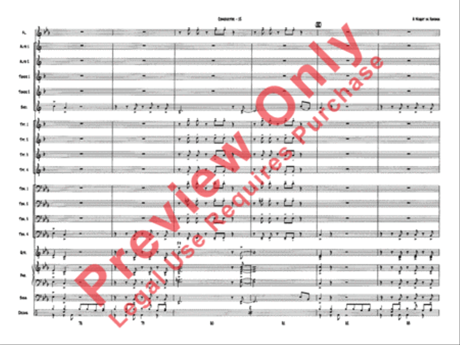 A Night in Havana Jazz Ensemble scores gallery preview page 15