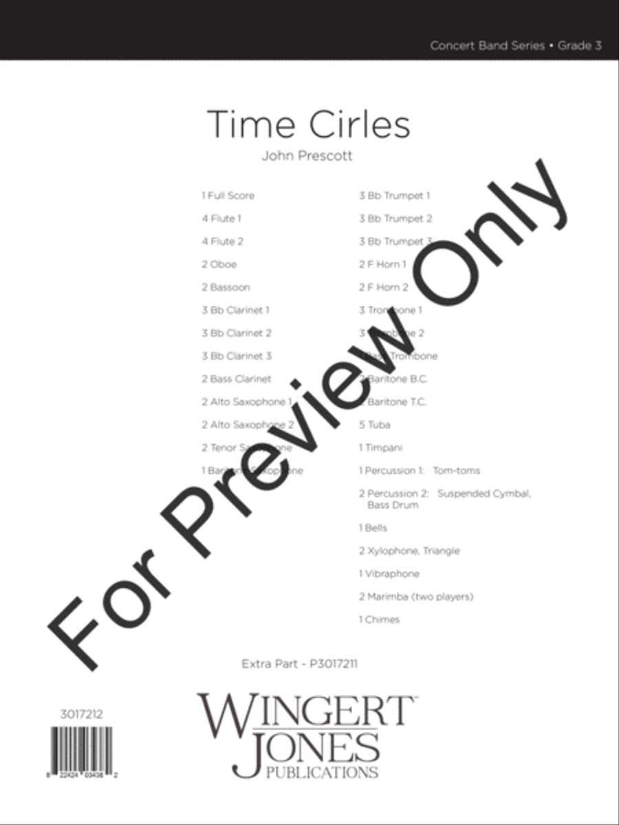 Time Circles (Score) Concert Band scores gallery preview page 2