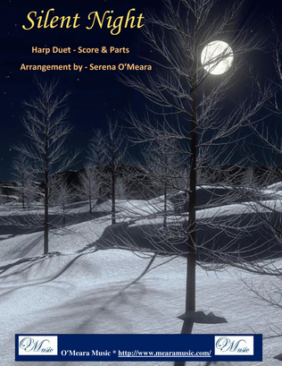 Book cover for Silent Night, Harp Duet