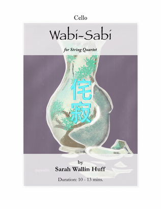Book cover for Wabi-Sabi (for string quartet) [Cello]