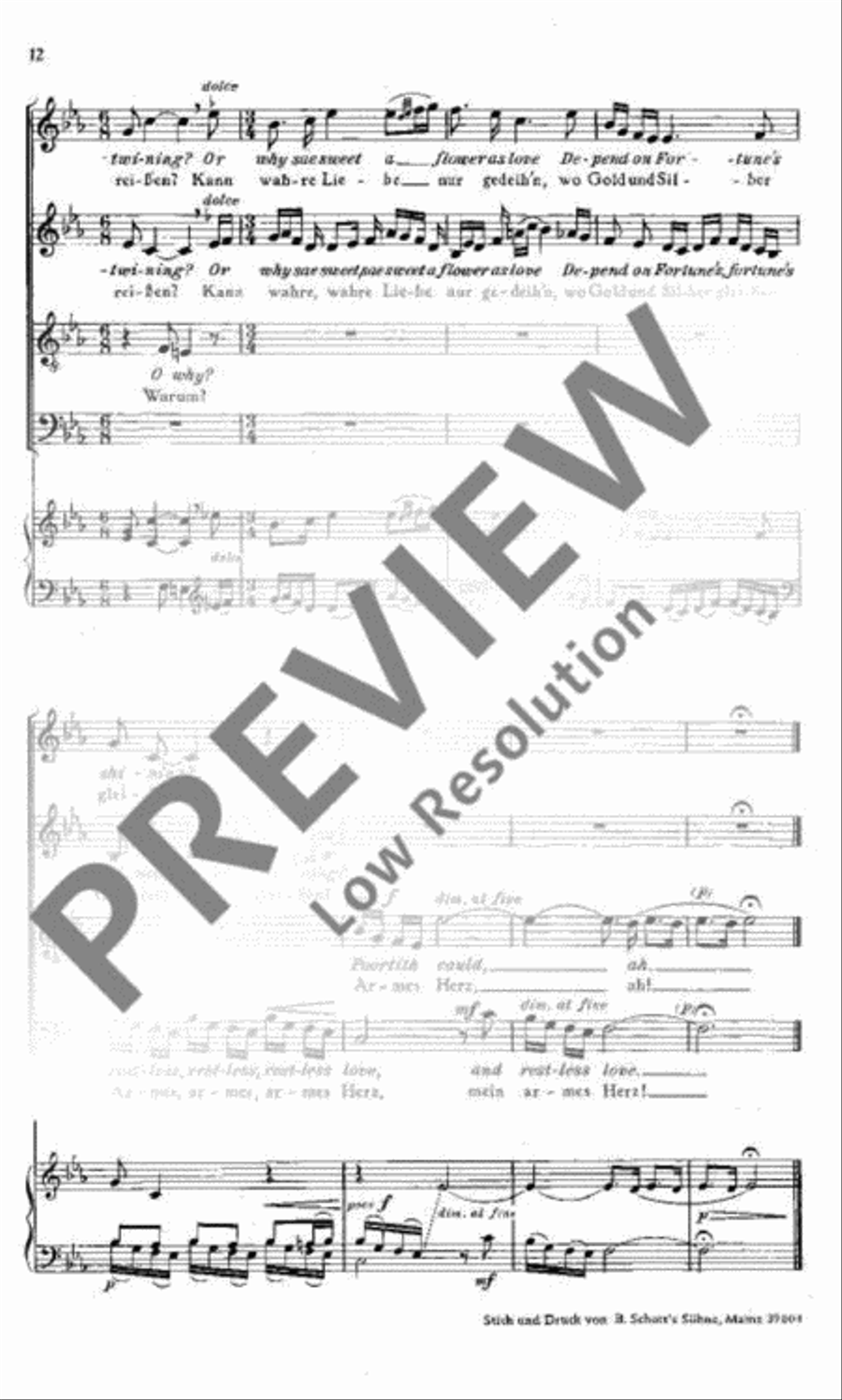 Four Songs from the British Isles 4-Part scores gallery preview page 12