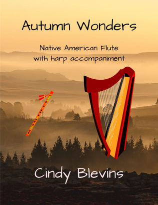 Book cover for Autumn Wonders, Native American Flute and Harp