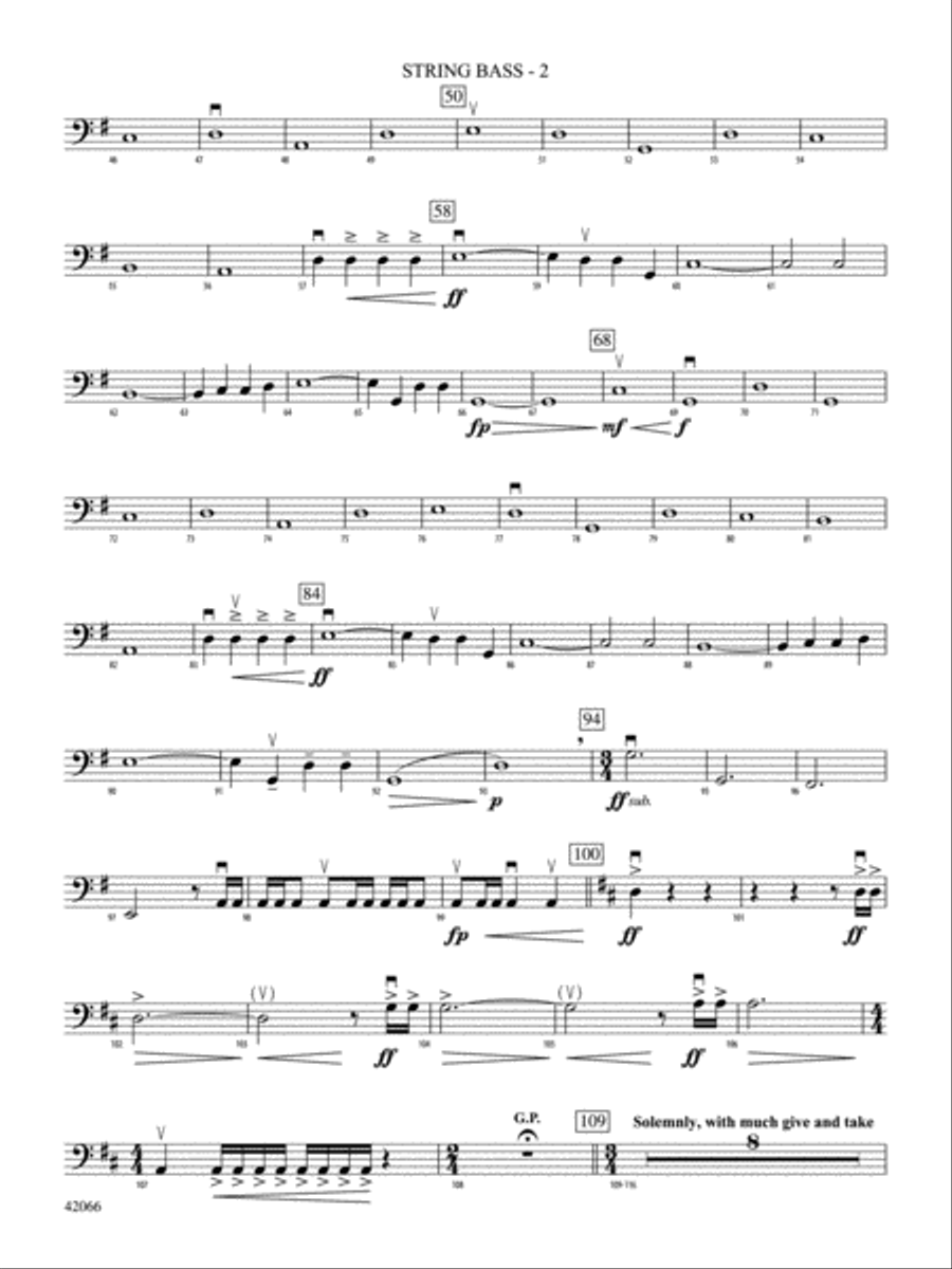 To Guard and Guide: String Bass String Orchestra scores gallery preview page 2