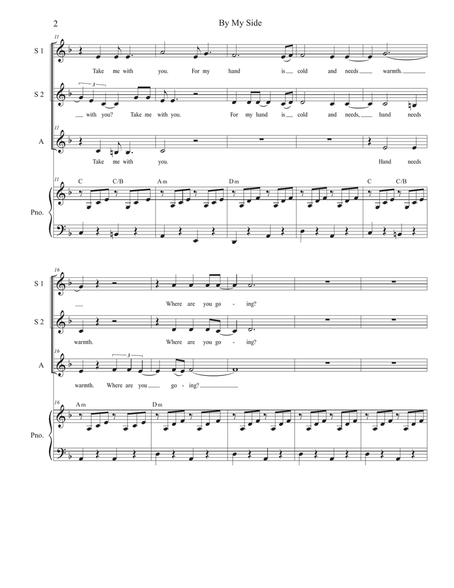 By My Side By My Side SSA scores gallery preview page 2