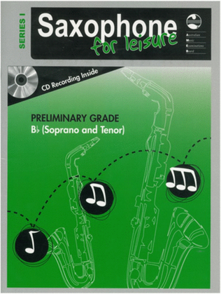 AMEB Saxophone For Leisure Prelim B Flat Book/CD Ser 1