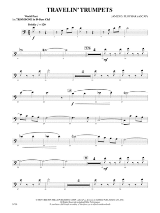 Travelin' Trumpets: (wp) 1st B-flat Trombone B.C.