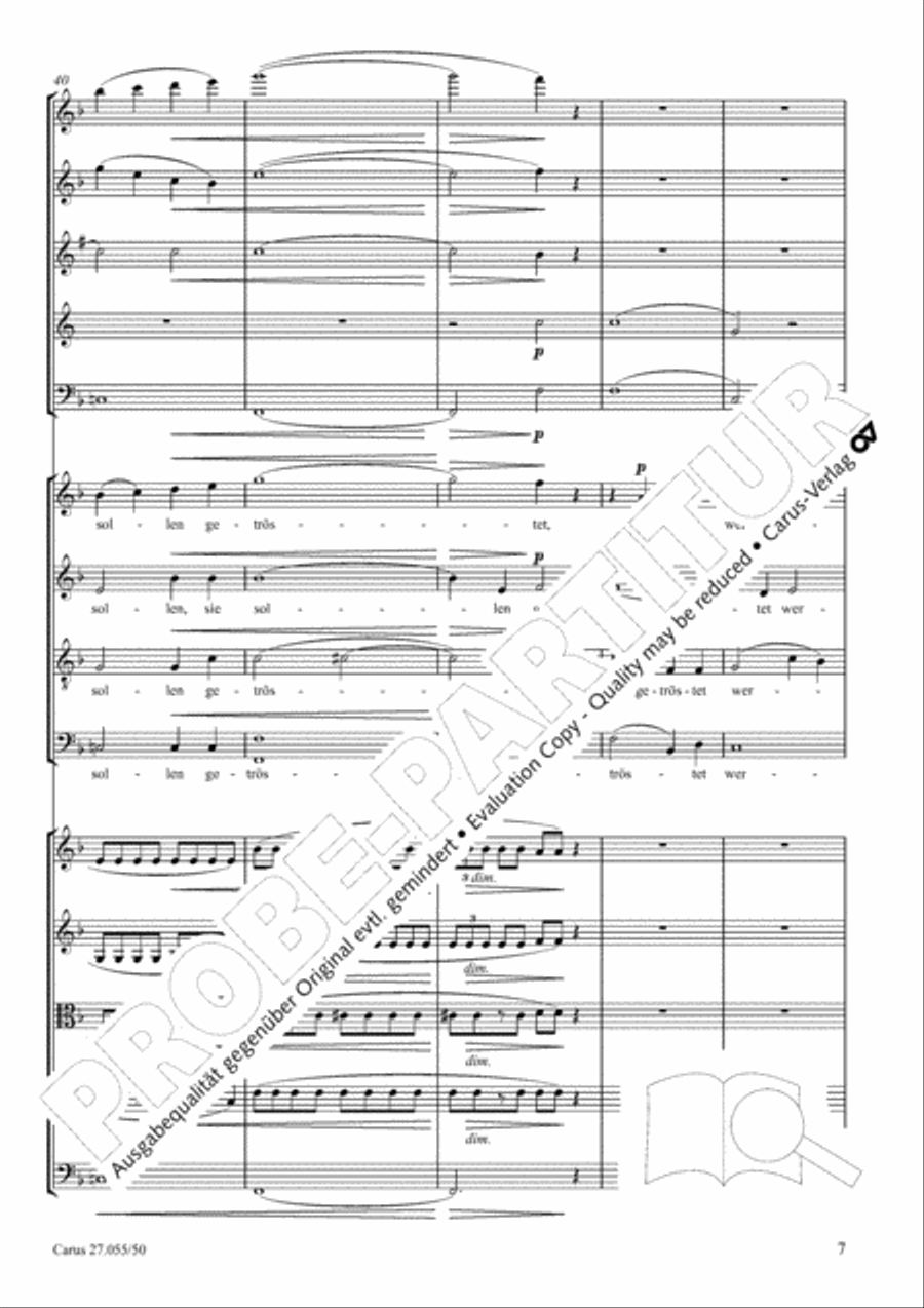 Ein Deutsches Requiem (German Requiem) 4-Part scores gallery preview page 14