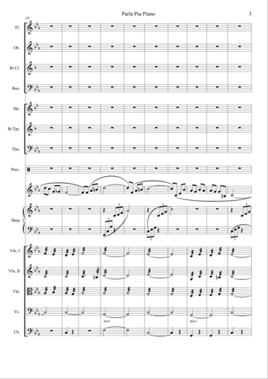 Parla Piu Piano Chamber Orchestra scores gallery preview page 4