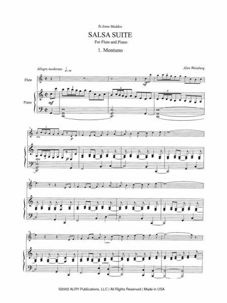 Salsa Suite for Flute and Piano image number null