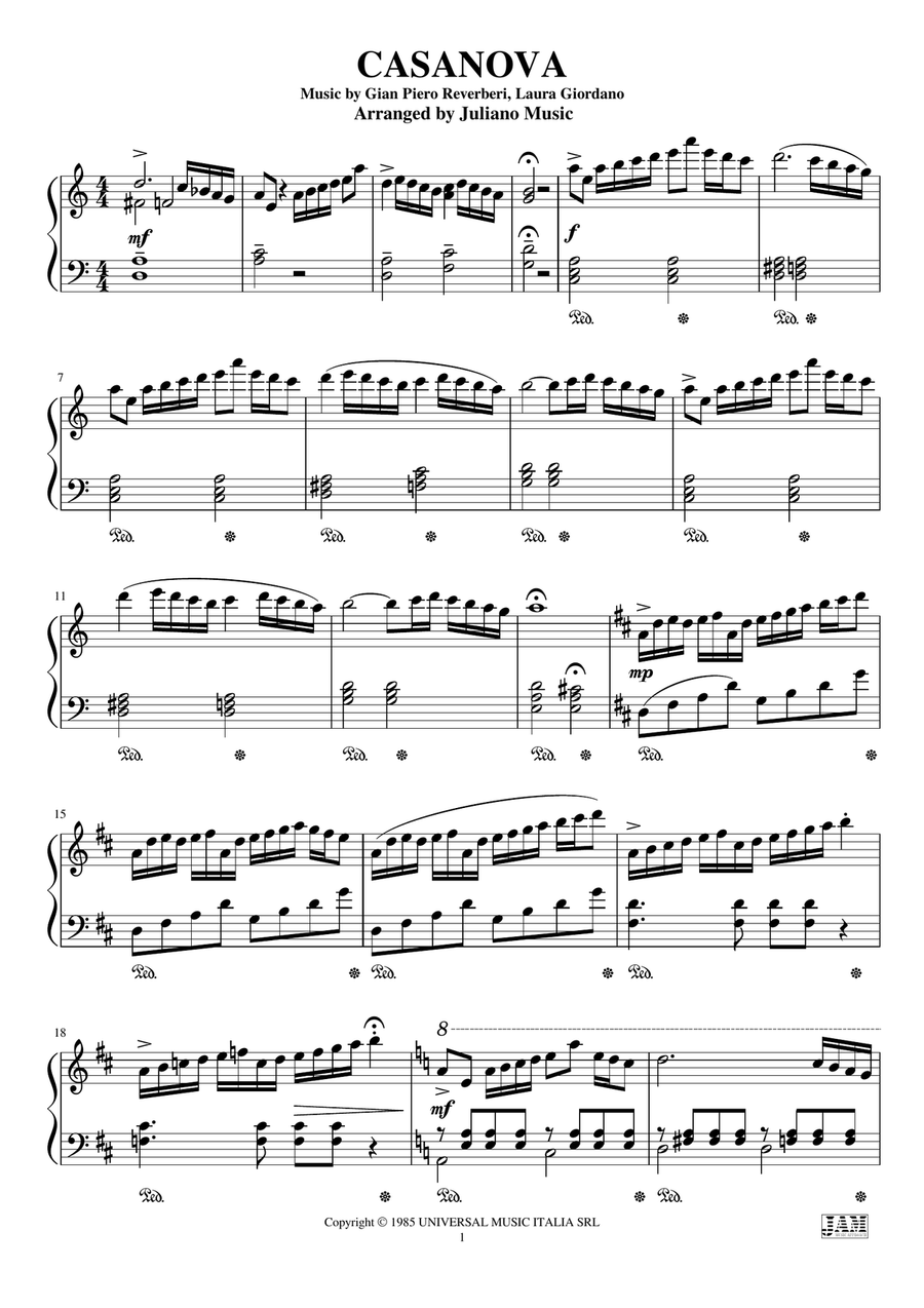Rondo Veneziano Rondo Veneziano Piano Solo scores gallery preview page 3