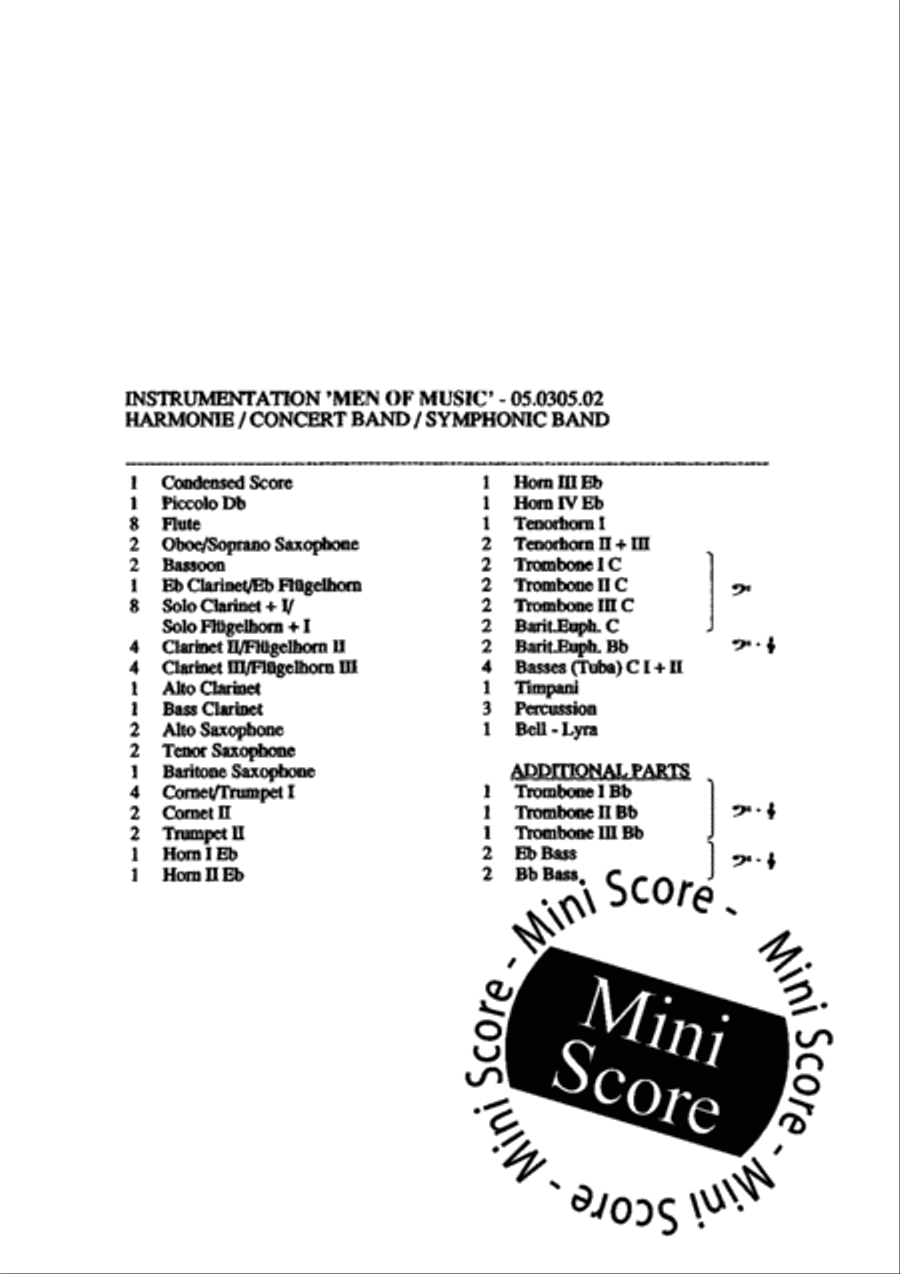 Men of Music Men of Music Concert Band scores gallery preview page 4