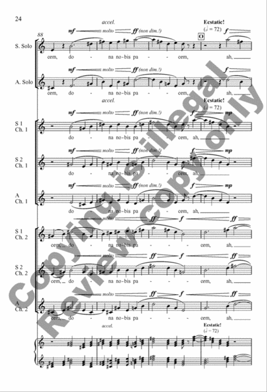 Dona nobis pacem SSA scores gallery preview page 43