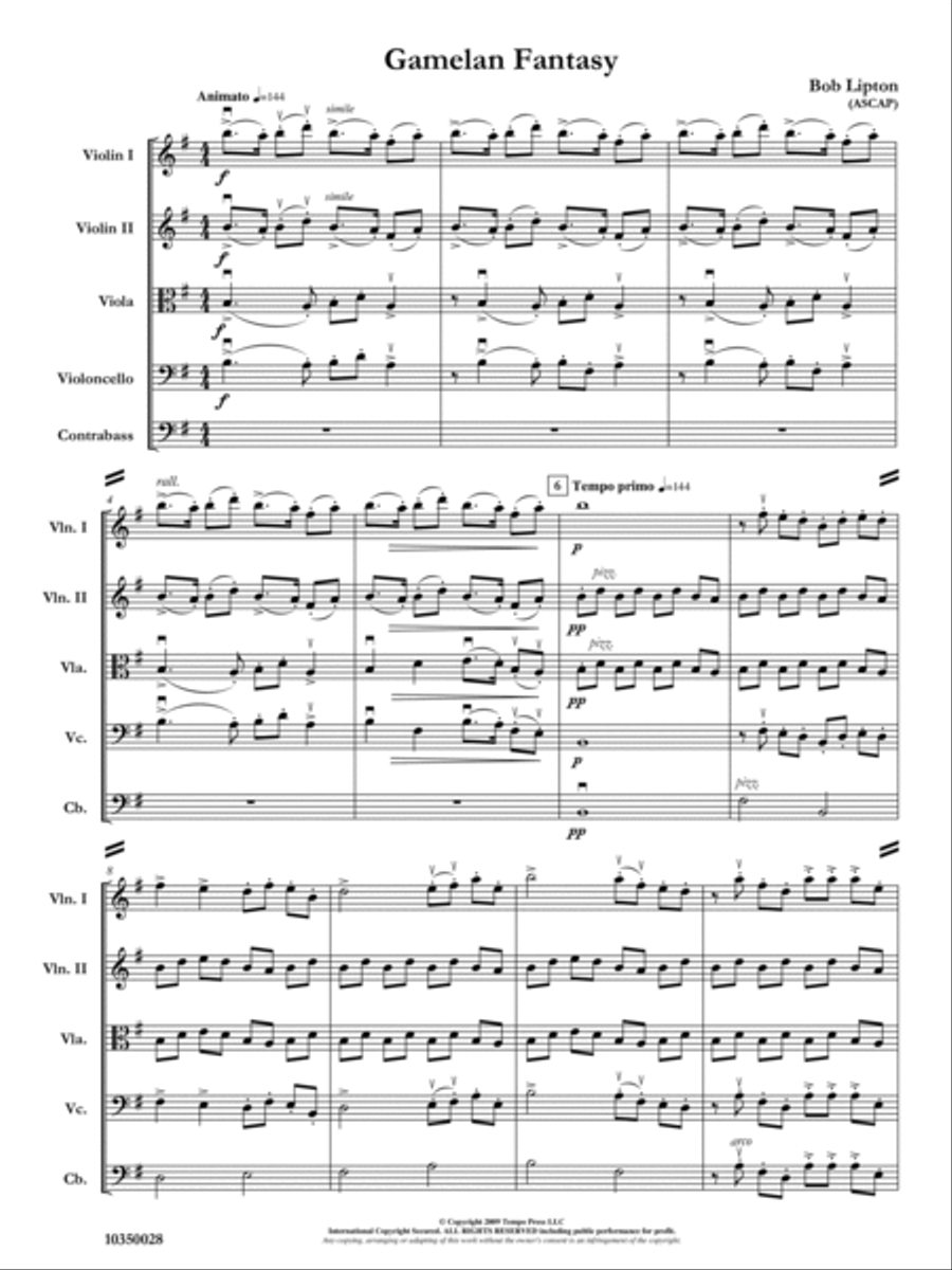 Gamelan Fantasy Orchestra scores gallery preview page 2