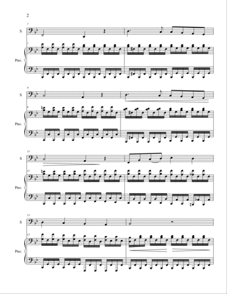 Nine Schubert Art Songs - bass trombone Trombone scores gallery preview page 6