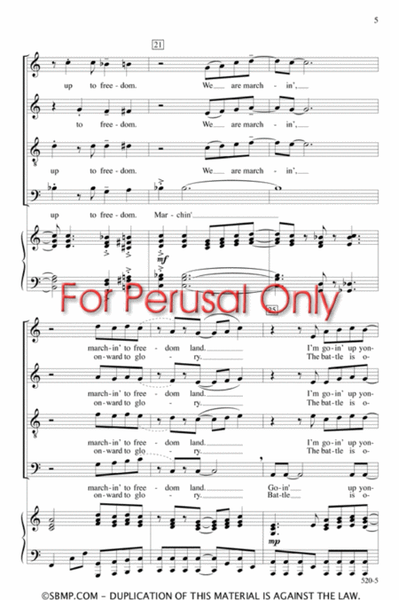 Marchin' to Freedom - SATB image number null