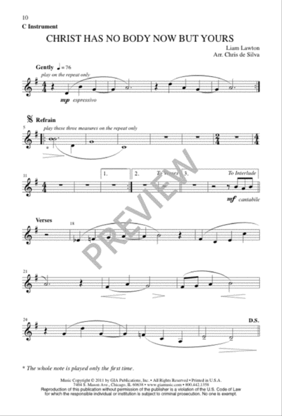 Christ Has No Body Now but Yours 4-Part scores gallery preview page 10