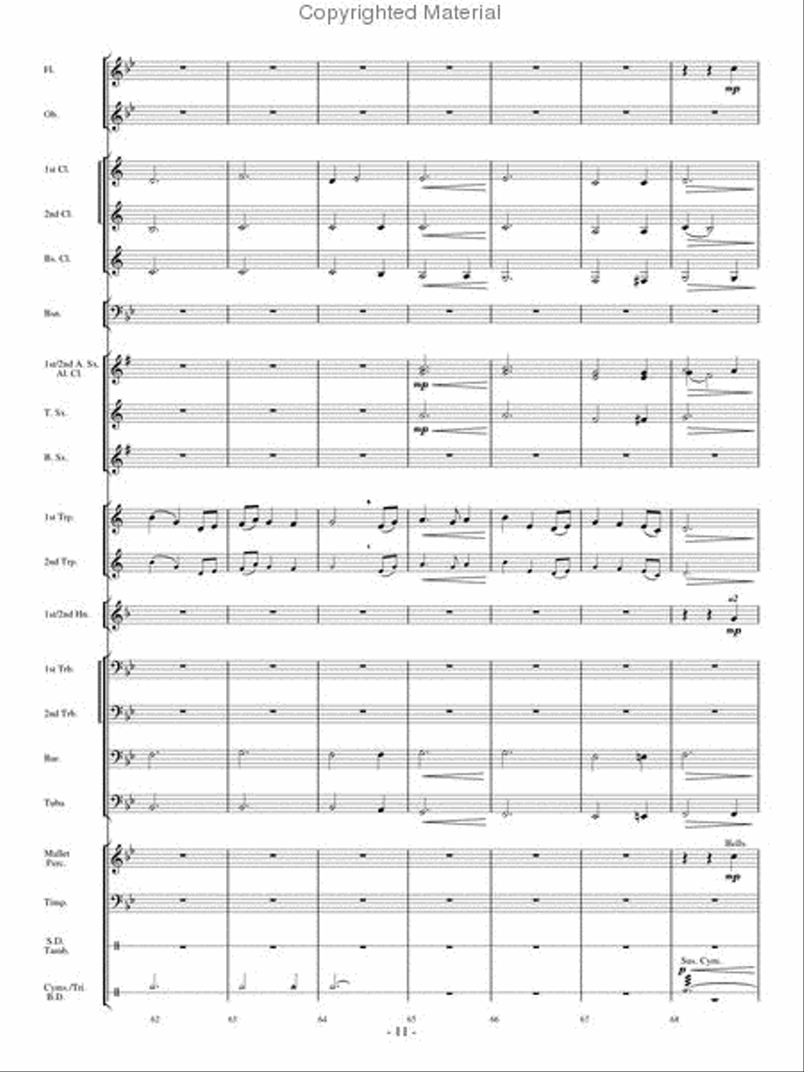 Aspen Overture Aspen Overture Concert Band scores gallery preview page 10