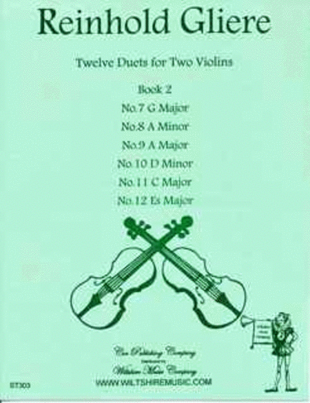 Twelve Duets for two Violins, Book 2 (numbers 7-12)