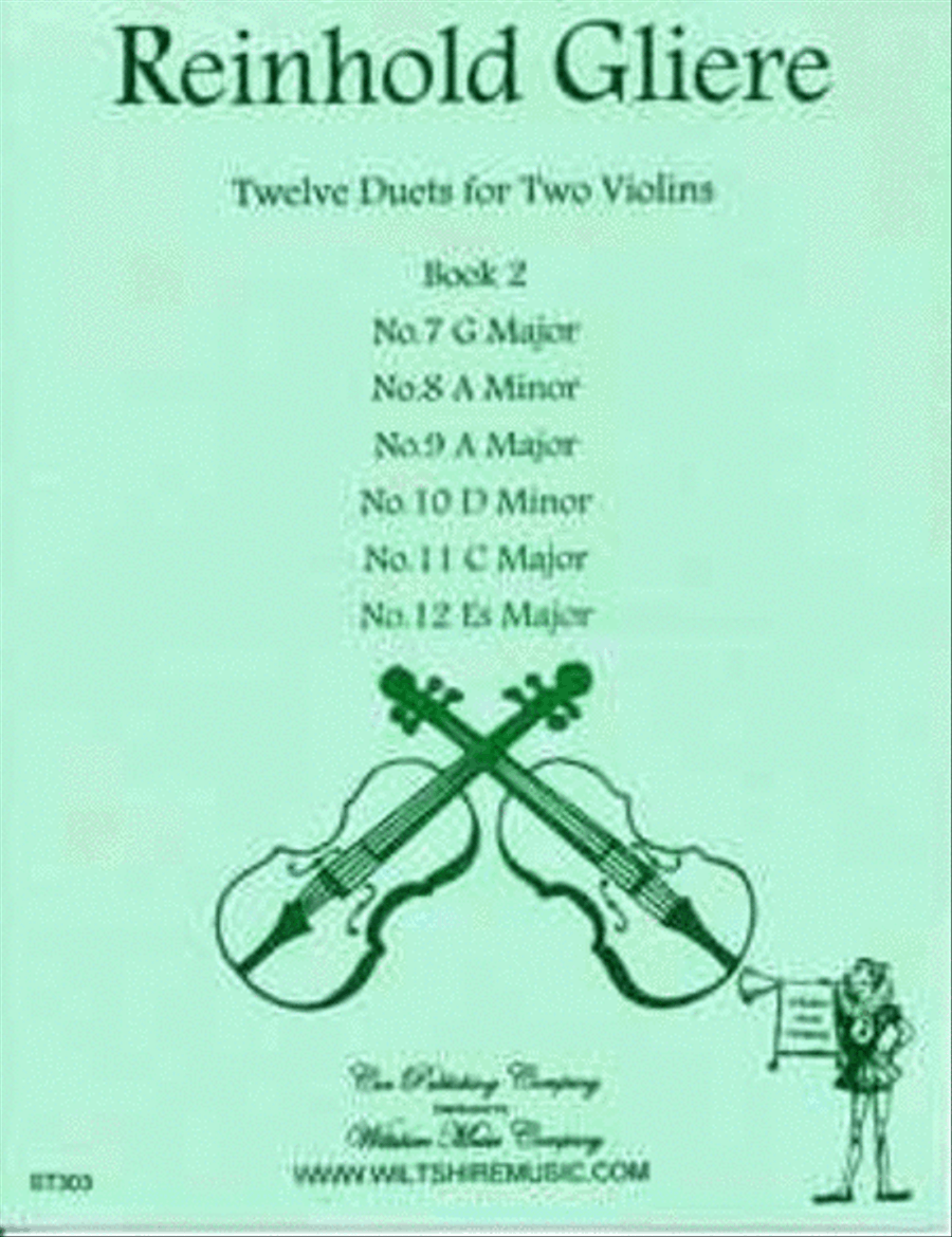 Twelve Duets for tow Violins, Book 2, (#'s 7-12) String Duet scores gallery preview page 1