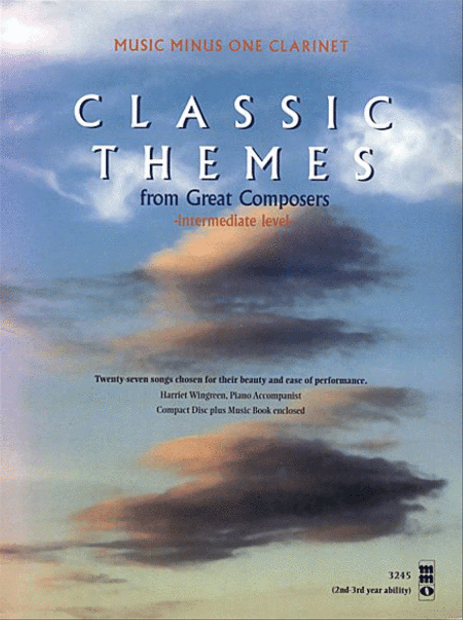 Classic Themes from Great Composers Clarinet Solo scores gallery preview page 1