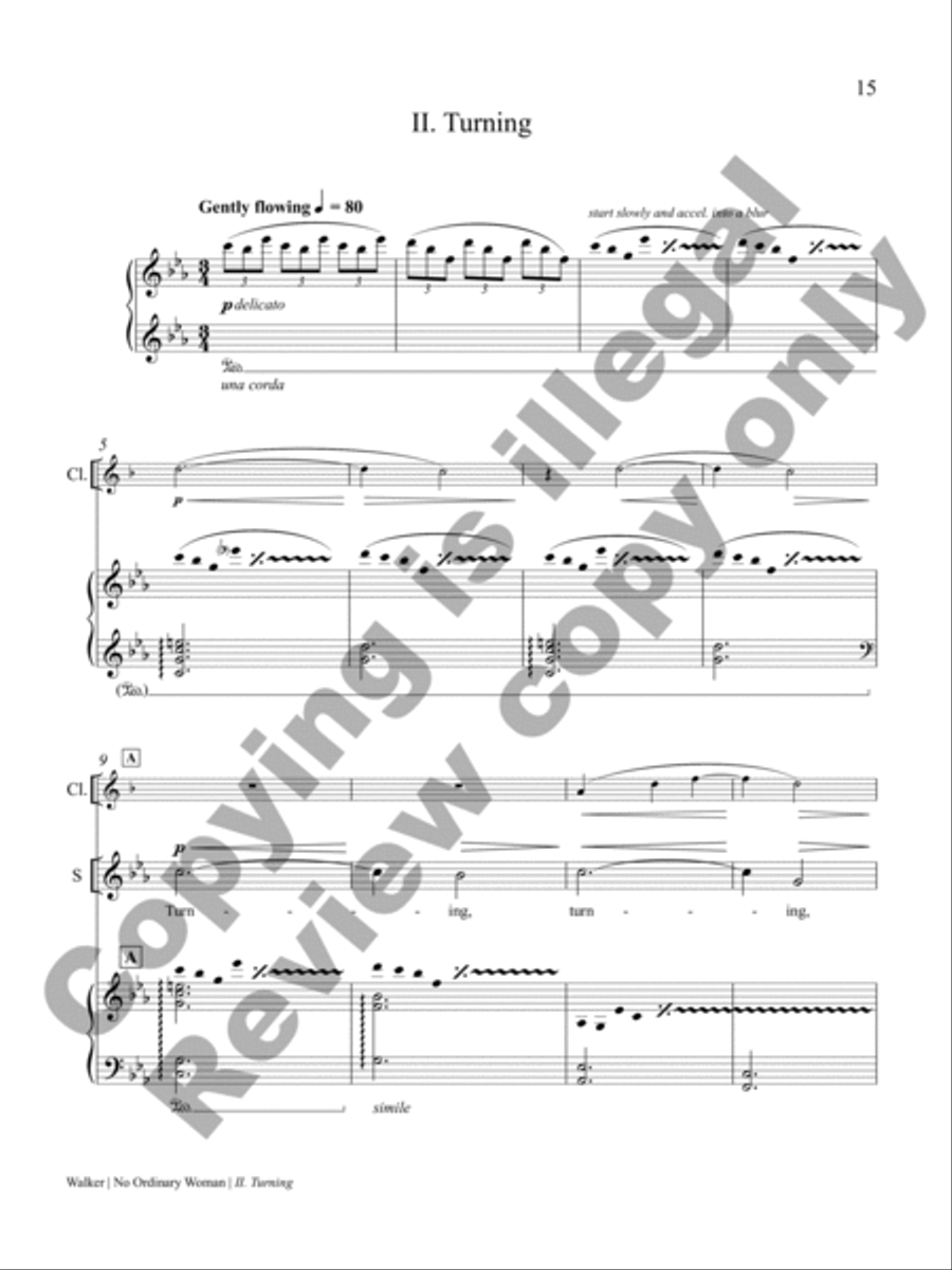 No Ordinary Woman! Clarinet scores gallery preview page 8