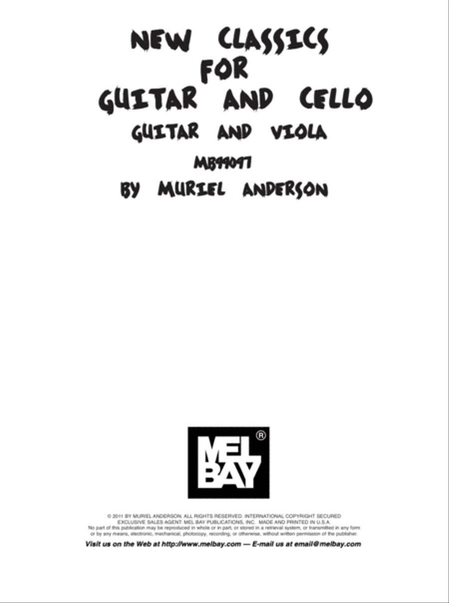 New Classics for Guitar and Cello/Guitar and Viola Cello scores gallery preview page 7