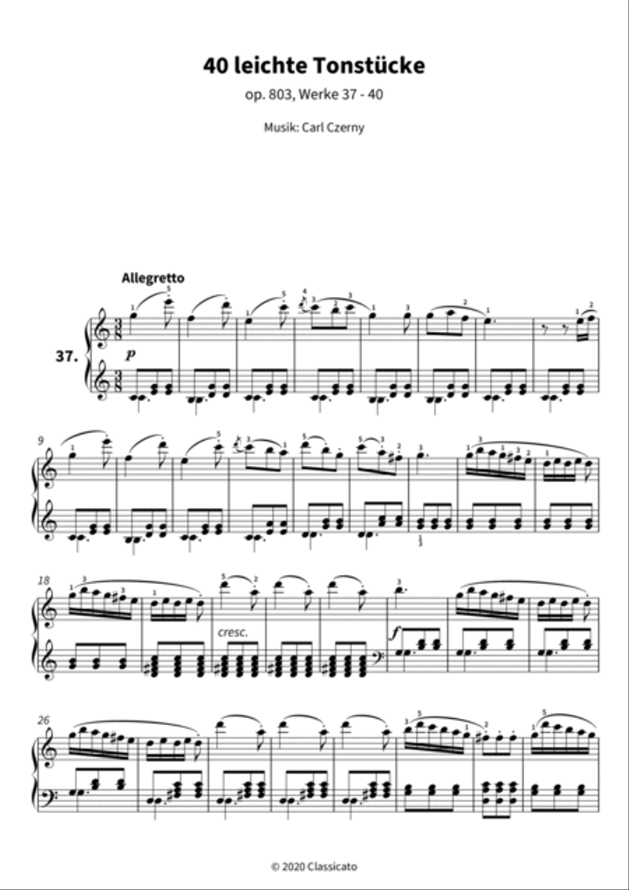 40 leichte Tonstucke Piano scores gallery preview page 3