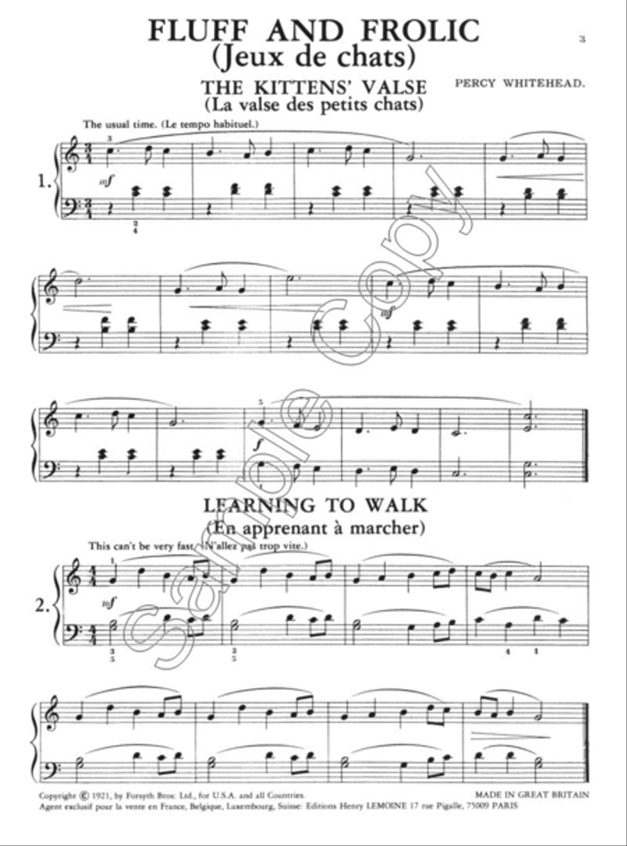 Fluff and Frolic Easy Piano scores gallery preview page 2