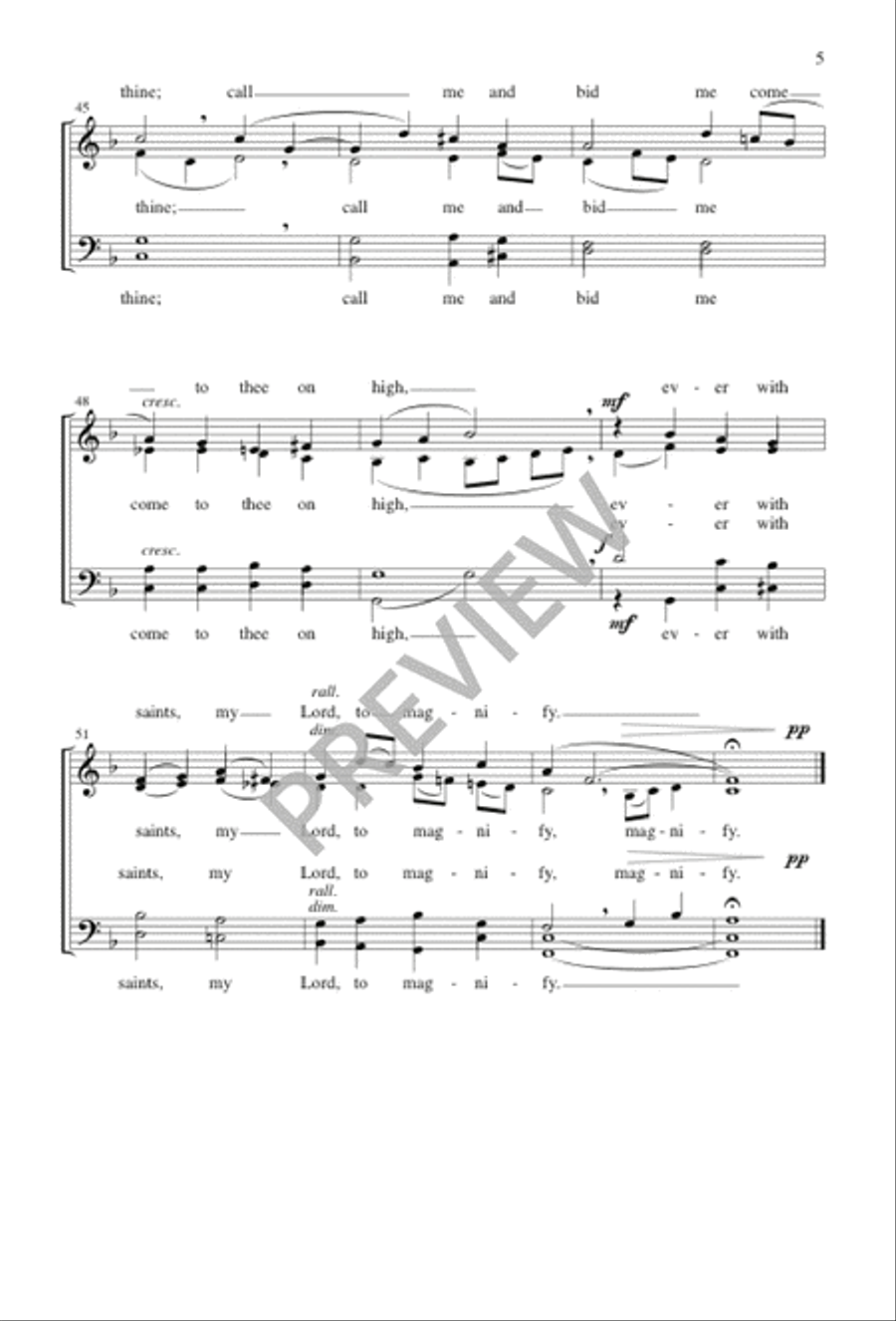 Soul of My Savior Soul of My Savior 4-Part scores gallery preview page 5