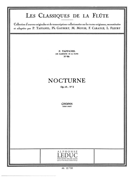 Nocturne Op.15, No.2 (classiques No.86) (flute & Piano)