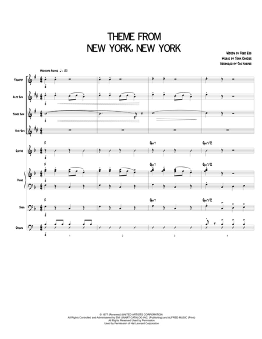 Theme From "New York, New York"