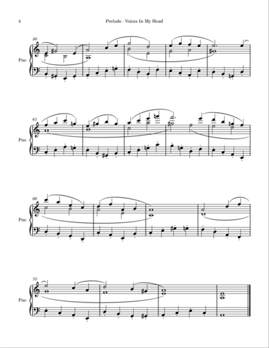 Voices In My Head Piano Solo scores gallery preview page 4