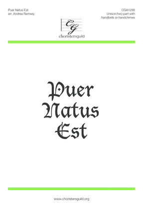 Book cover for Puer Natus Est