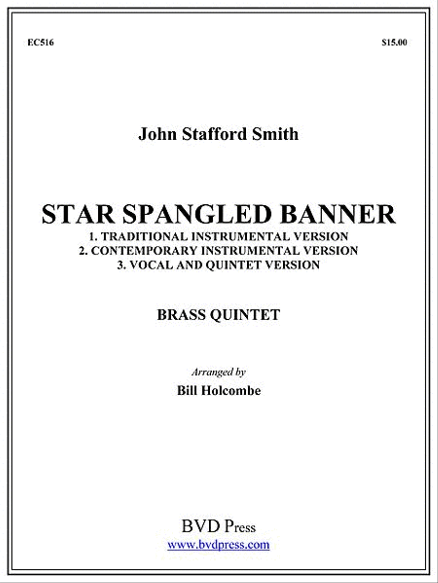 Star Spangled Banner Brass Quintet scores gallery preview page 1