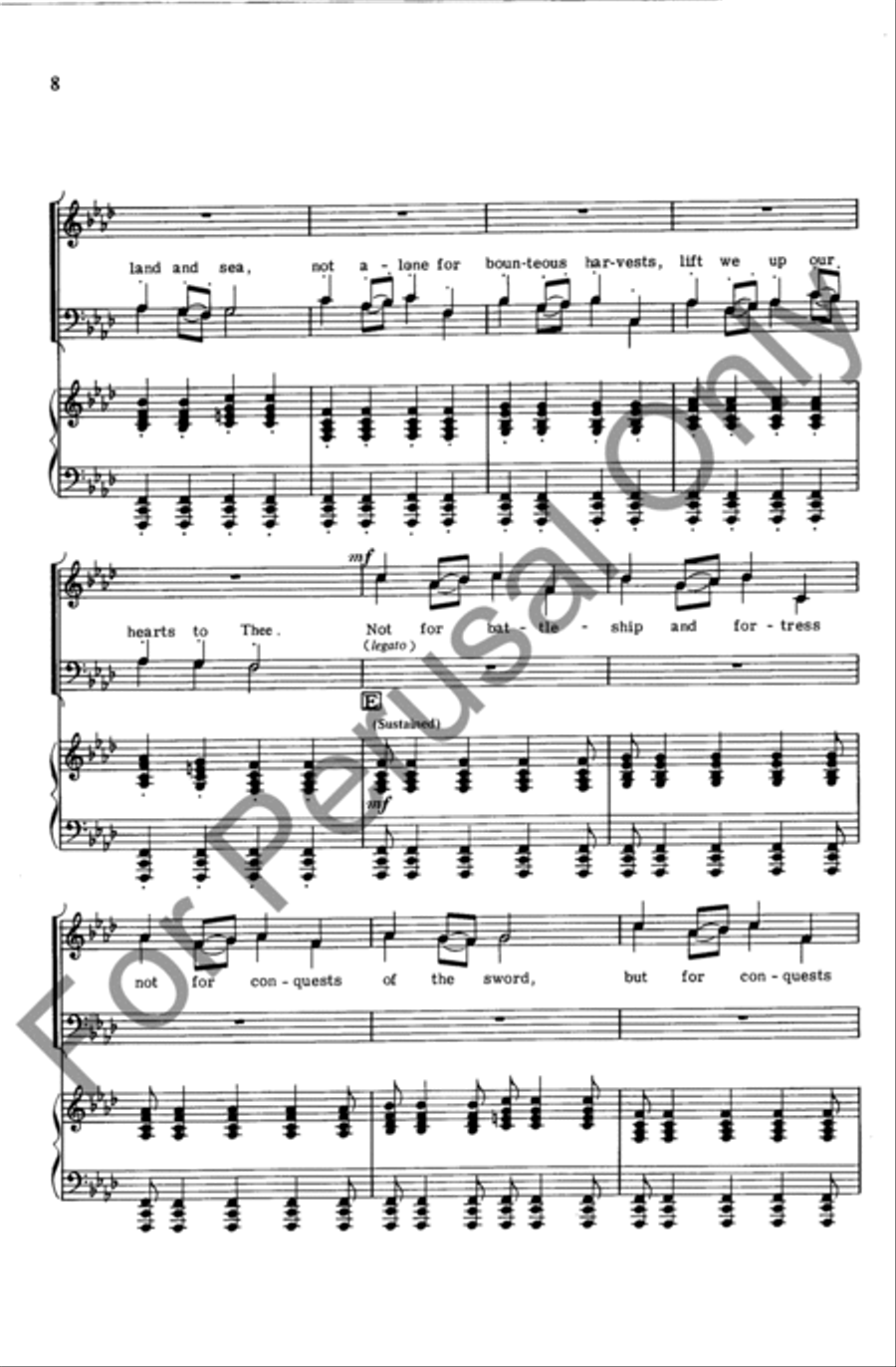 America The Beautiful (Choral Score) 4-Part scores gallery preview page 7