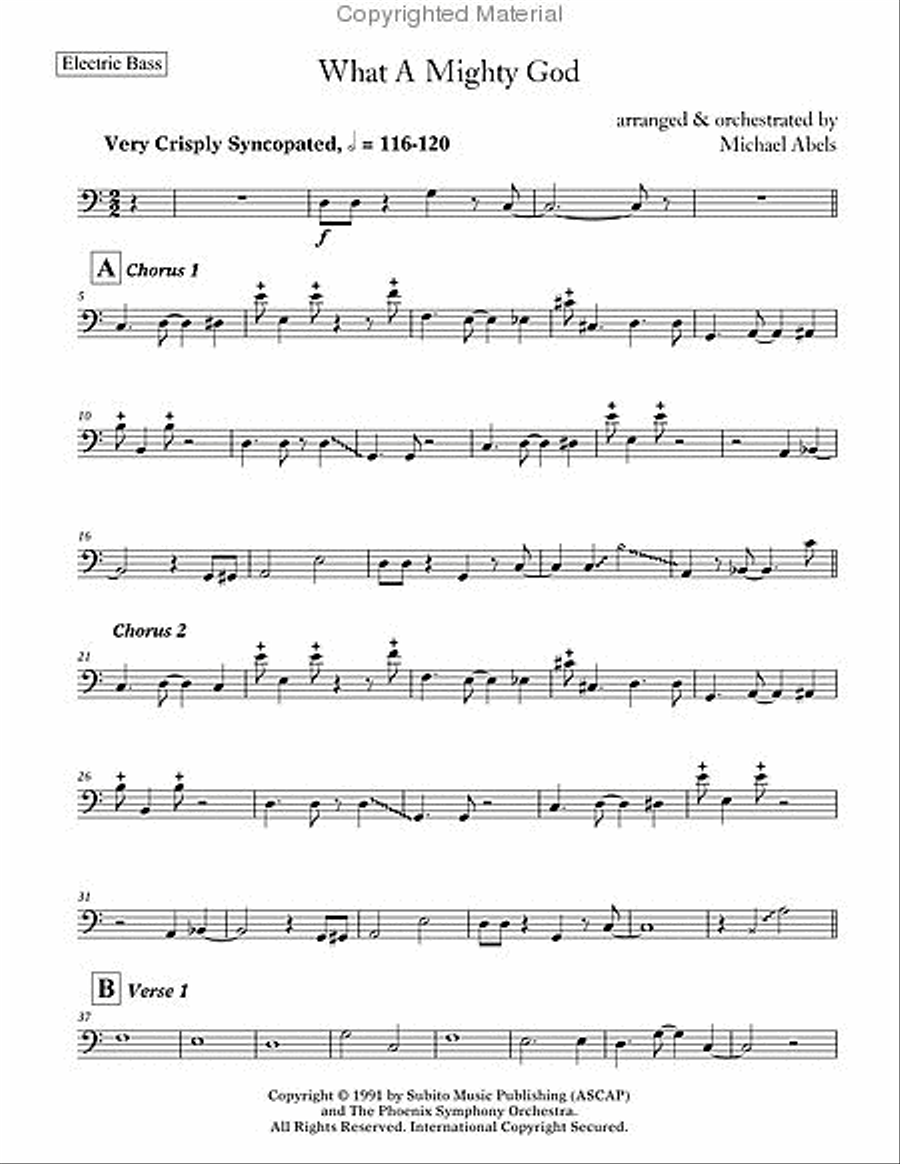 What A Mighty God arr. SAT scores gallery preview page 2